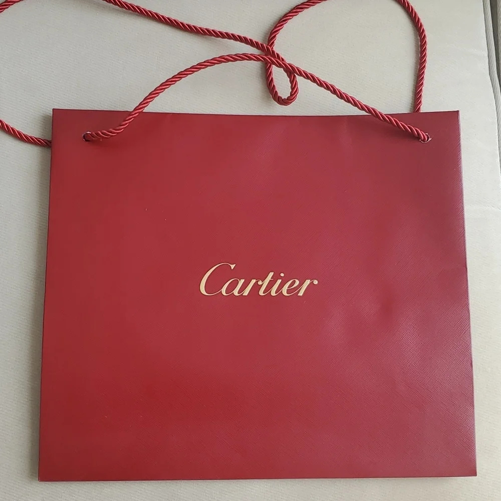 Cartier empty shopping bag